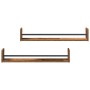 Estanterías de pared 2 pcs Madera antigua 80x16x14 cm Madera de ingeniería by , Shelves and shelves - Ref: Foro24-869085, Pri...