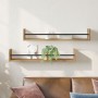 Estantes de Pared 2 pcs Roble Artesanal 80x16x14 cm Madera Contrachapada | Foro24.es | Tu tienda online para hogar, jardín y más Foro24.es