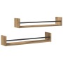 Estantes de Pared 2 pcs Roble Artesanal 80x16x14 cm Madera Contrachapada | Foro24.es | Tu tienda online para hogar, jardín y más Foro24.es