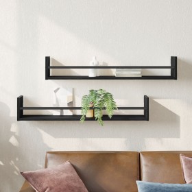 Estanterías vidasXL 2 piezas Madera de Roble