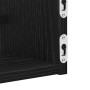 Estanterías vidasXL 2 piezas Madera de Roble Negra 80x16x14 cm Madera elaborada | Foro24.es | Tu tienda online para hogar, jardín y más Foro24.es