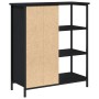 Aparador Negro Roble 70x30x80 cm Madera Elaborada | Foro24.es | Tu tienda online para hogar, jardín y más Foro24.es