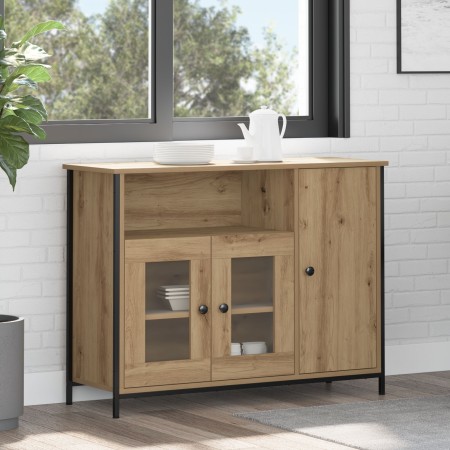 Aparador Artisan Roble 100x35x75 cm Madera Elaborada de , Aparadores - Ref: Foro24-869092, Precio: 105,28 €, Descuento: %