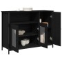 Aparador Negro de Roble 100x35x75 cm de Madera Elaborada von , Sideboards - Ref: Foro24-869093, Preis: 111,47 €, Rabatt: %