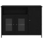 Aparador Negro de Roble 100x35x75 cm de Madera Elaborada von , Sideboards - Ref: Foro24-869093, Preis: 111,47 €, Rabatt: %