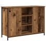 Aparador madera ingeniería envejecida y acero 100x35x70 cm | Foro24.es | Tu tienda online para hogar, jardín y más Foro24.es
