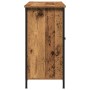 Aparador madera ingeniería envejecida y acero 100x35x70 cm | Foro24.es | Tu tienda online para hogar, jardín y más Foro24.es