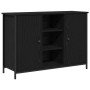 Aparador Roble negro 100x35x70 cm Madera engineered y acero von , Sideboards - Ref: Foro24-869096, Preis: 94,56 €, Rabatt: %