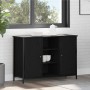 Aparador Roble negro 100x35x70 cm Madera engineered y acero von , Sideboards - Ref: Foro24-869096, Preis: 94,56 €, Rabatt: %