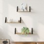 Conjunto de 3 Estantes de Pared de Madera de Roble Ahumado von , Regale und Regale - Ref: Foro24-869097, Preis: 22,45 €, Raba...