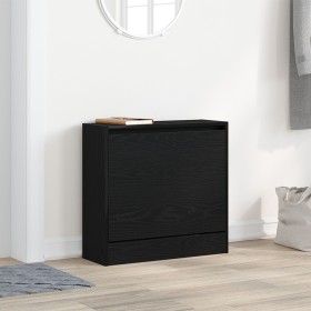Cabinet para Zapatos Negro Roble 60x21x57 cm Madera Elaborada von , Schuhregale und Schuhorganisatoren - Ref: Foro24-869101, ...