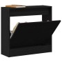 Cabinet para Zapatos Negro Roble 60x21x57 cm Madera Elaborada von , Schuhregale und Schuhorganisatoren - Ref: Foro24-869101, ...