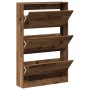 Zapatero Madera Vieja 80x21x125,5 cm Madera Ingenierizada von , Schuhregale und Schuhorganisatoren - Ref: Foro24-869102, Prei...