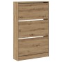 Zapatero de roble artesanal 80x21x125,5 cm de madera elaborada | Foro24.es | Tu tienda online para hogar, jardín y más Foro24.es