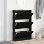 Armario para zapatos Negro Roble 80x21x125,5 cm Madera elaborada | Foro24.es | Tu tienda online para hogar, jardín y más Foro24.es