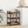 Carrito de cocina madera de ingeniería envejecida 50x30x70 cm by , Kitchen and dining carts - Ref: Foro24-869108, Price: 46,2...