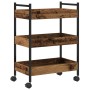 Carrito de cocina madera de ingeniería envejecida 50x30x70 cm by , Kitchen and dining carts - Ref: Foro24-869108, Price: 46,2...