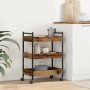 Carrito de cocina madera de ingeniería envejecida 50x30x70 cm by , Kitchen and dining carts - Ref: Foro24-869108, Price: 46,2...