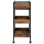Carrito de cocina madera de ingeniería envejecida 50x30x70 cm by , Kitchen and dining carts - Ref: Foro24-869108, Price: 46,2...