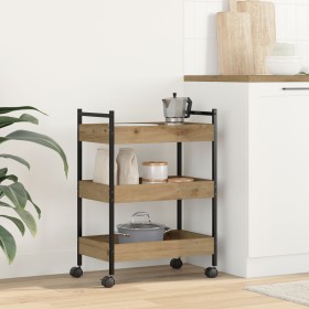 Carrito de cocina madera ingeniería roble artisan 50x30x70 cm von , Küchen- und Speisewagen - Ref: Foro24-869109, Preis: 47,2...