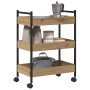 Carrito de cocina madera ingeniería roble artisan 50x30x70 cm von , Küchen- und Speisewagen - Ref: Foro24-869109, Preis: 47,2...