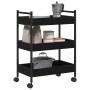 Carrito de cocina madera ingeniería roble negro 50x30x70 cm von , Küchen- und Speisewagen - Ref: Foro24-869110, Preis: 49,54 ...