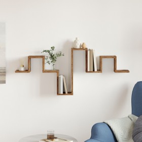 Estante de pared Madera Vieja 104,5x10x43 cm Madera de ingeniería von , Regale und Regale - Ref: Foro24-869114, Preis: 23,47 ...