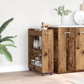 Carrito rodante madera de ingeniería envejecida 60x22x79 cm von , Schließfächer und Lagerschränke - Ref: Foro24-869138, Preis...