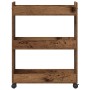 Carrito rodante madera de ingeniería envejecida 60x22x79 cm von , Schließfächer und Lagerschränke - Ref: Foro24-869138, Preis...