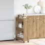 Carrito rodante madera de ingeniería roble artisan 60x22x79 cm | Foro24.es | Tu tienda online para hogar, jardín y más Foro24.es