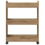 Carrito rodante madera de ingeniería roble artisan 60x22x79 cm | Foro24.es | Tu tienda online para hogar, jardín y más Foro24.es