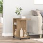 Mesa Auxiliar con Ruedas de Madera de Roble Hecha a Mano 50x30x55 cm by , Side tables - Ref: Foro24-869145, Price: 39,64 €, D...