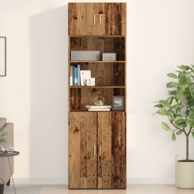 Gabinete de pared de madera vieja 70x42,5x40 cm