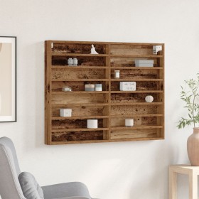 Mueble vitrina madera de ingeniería envejecida