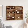 Mueble vitrina madera de ingeniería envejecida 100x8,5x75 cm | Foro24.es | Tu tienda online para hogar, jardín y más Foro24.es