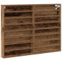 Mueble vitrina madera de ingeniería envejecida 100x8,5x75 cm | Foro24.es | Tu tienda online para hogar, jardín y más Foro24.es
