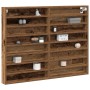 Mueble vitrina madera de ingeniería envejecida 100x8,5x75 cm | Foro24.es | Tu tienda online para hogar, jardín y más Foro24.es