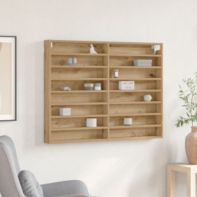 Mueble vitrina madera de ingeniería roble artisan