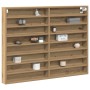 Mueble vitrina madera de ingeniería roble artisan 100x8,5x75 cm de , Estantes y estanterías - Ref: Foro24-869187, Precio: 54,...