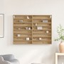 Mueble vitrina madera de ingeniería roble artisan 100x8,5x75 cm by , Shelves and shelves - Ref: Foro24-869187, Price: 53,82 €...