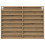 Mueble vitrina madera de ingeniería roble artisan 100x8,5x75 cm by , Shelves and shelves - Ref: Foro24-869187, Price: 53,82 €...