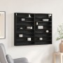 Mueble vitrina madera de ingeniería roble negro 100x8,5x75 cm | Foro24.es | Tu tienda online para hogar, jardín y más Foro24.es