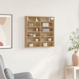 Mueble vitrina madera de ingeniería roble artisan 60x8,5x58 cm de , Estantes y estanterías - Ref: Foro24-869190, Precio: 36,2...
