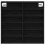 Mueble vitrina madera de ingeniería roble negro 60x8,5x58 cm von , Regale und Regale - Ref: Foro24-869191, Preis: 38,47 €, Ra...