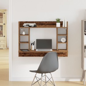 Escritorio Montado en la Pared Madera Vieja