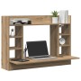 Escritorio Montado en la Pared Roble Artesanal 105x48x75 cm Madera by , Desks - Ref: Foro24-869193, Price: 70,70 €, Discount: %