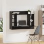 Escritorio Montado en la Pared Madera Negra Roble 105x48x75 cm Madera Elaborada | Foro24.es | Tu tienda online para hogar, jardín y más Foro24.es