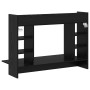 Escritorio Montado en la Pared Madera Negra Roble 105x48x75 cm Madera Elaborada | Foro24.es | Tu tienda online para hogar, jardín y más Foro24.es