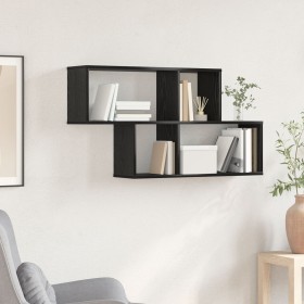 Comprar Estante de pared Roble Negro 100x20x53 cm