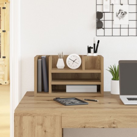 Organizador de Escritorio Roble Artisan 44.5x24x25 cm Madera de Ingeniería de , Clasificación y organización - Ref: Foro24-86...
